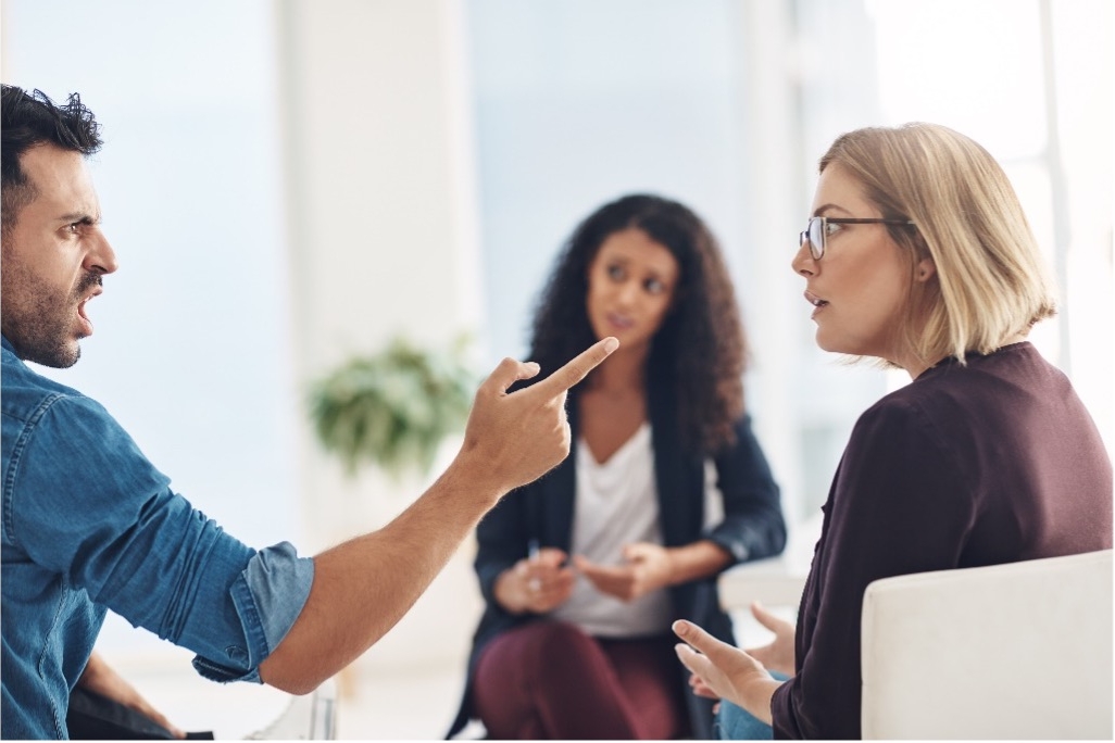 Group experiencing difficulty addressing conflict